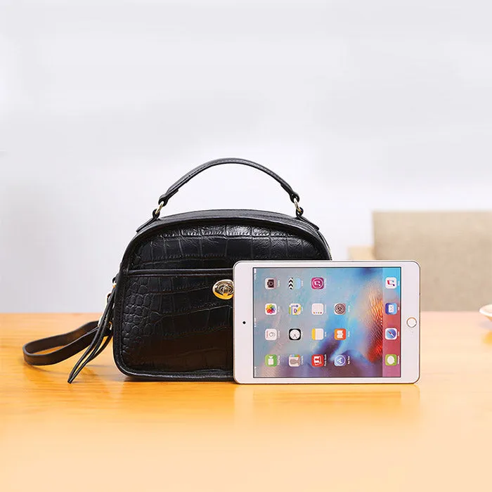 Vintage Leather Womens Crossbody Bags Shoulder Bag Purses for Women
