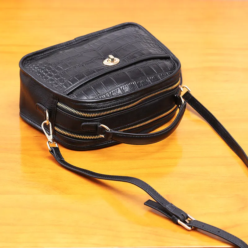 Vintage Leather Womens Crossbody Bags Shoulder Bag Purses for Women