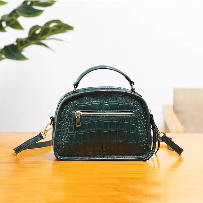 Vintage Leather Womens Crossbody Bags Shoulder Bag Purses for Women
