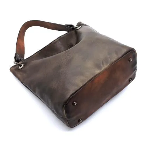 Vintage Spray Printed Bucket Bag