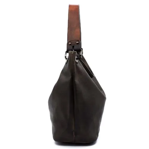 Vintage Spray Printed Bucket Bag