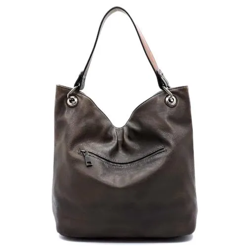 Vintage Spray Printed Bucket Bag