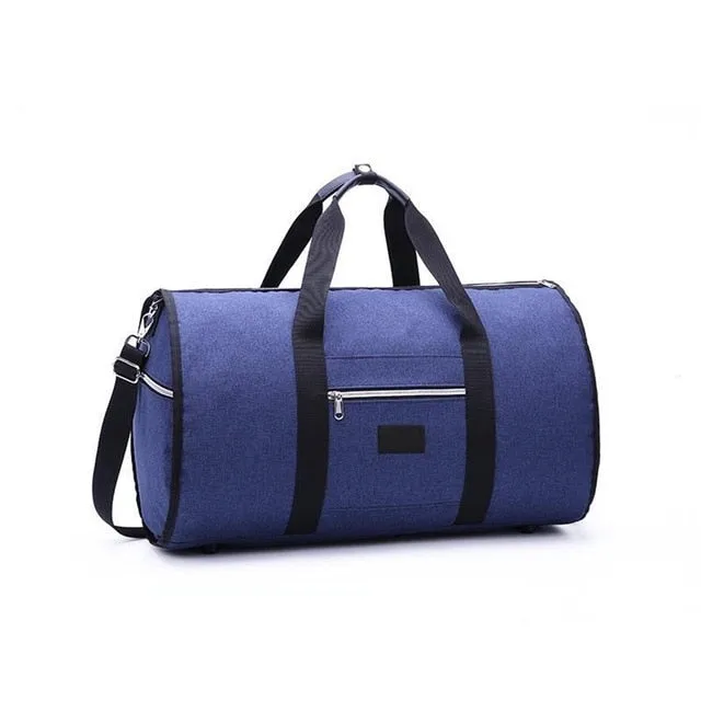 Waterproof Travel Bag Mens Garment Bags Women Travel Shoulder Bag 2 In 1 Large Luggage Duffel Totes