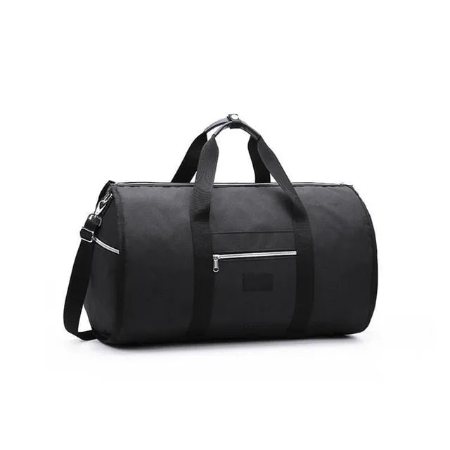 Waterproof Travel Bag Mens Garment Bags Women Travel Shoulder Bag 2 In 1 Large Luggage Duffel Totes