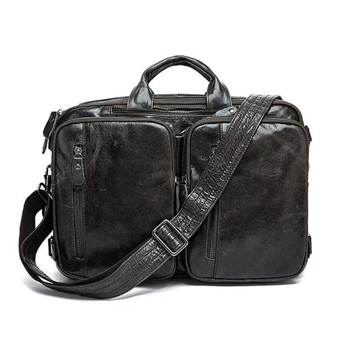 Westal Men'S Briefcase Tote Men Messenger Bag Travel Laptop Bag For Men Document Business Leather
