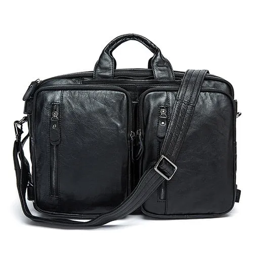 Westal Men'S Briefcase Tote Men Messenger Bag Travel Laptop Bag For Men Document Business Leather