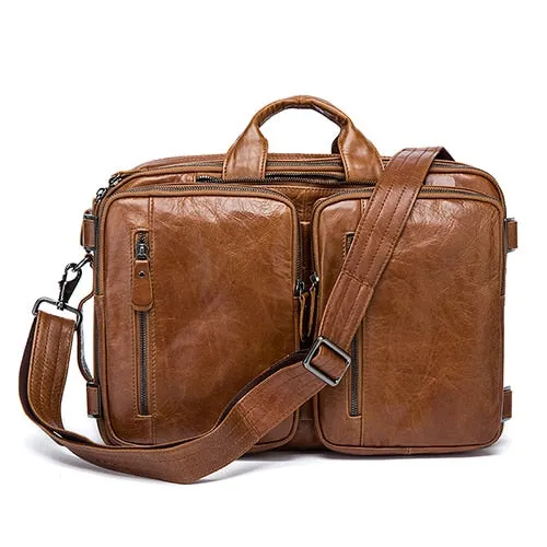 Westal Men'S Briefcase Tote Men Messenger Bag Travel Laptop Bag For Men Document Business Leather