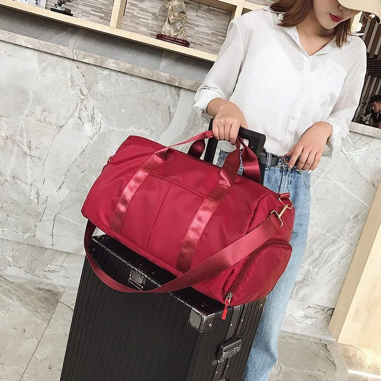 Wholesale Fitness Bags, Yoga Training Bags, Large Capacity Folding Nylon Travel Bag