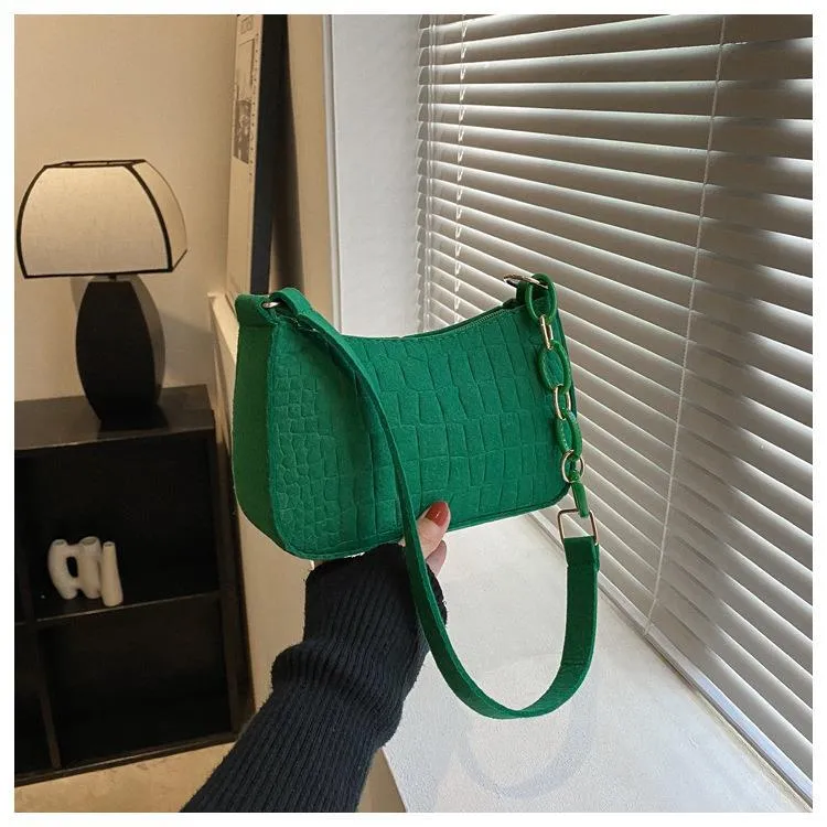 Wholesale Underarm Popular Temperament Simple Handbag Shoulder Bag