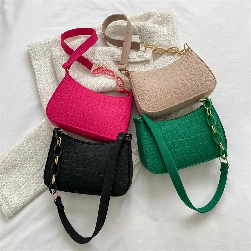 Wholesale Underarm Popular Temperament Simple Handbag Shoulder Bag