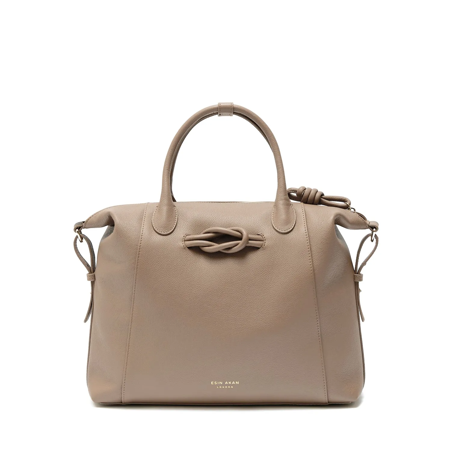 Wimbledon Leather Backpack Tote, Oatmilk