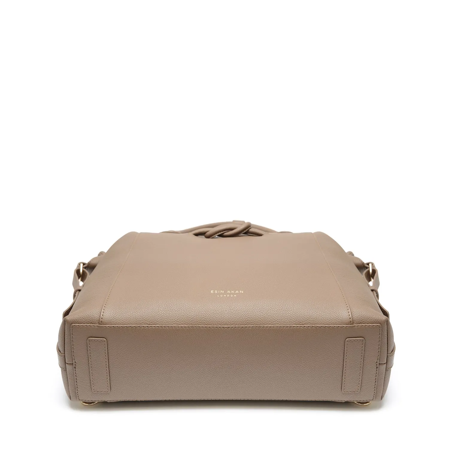 Wimbledon Leather Backpack Tote, Oatmilk