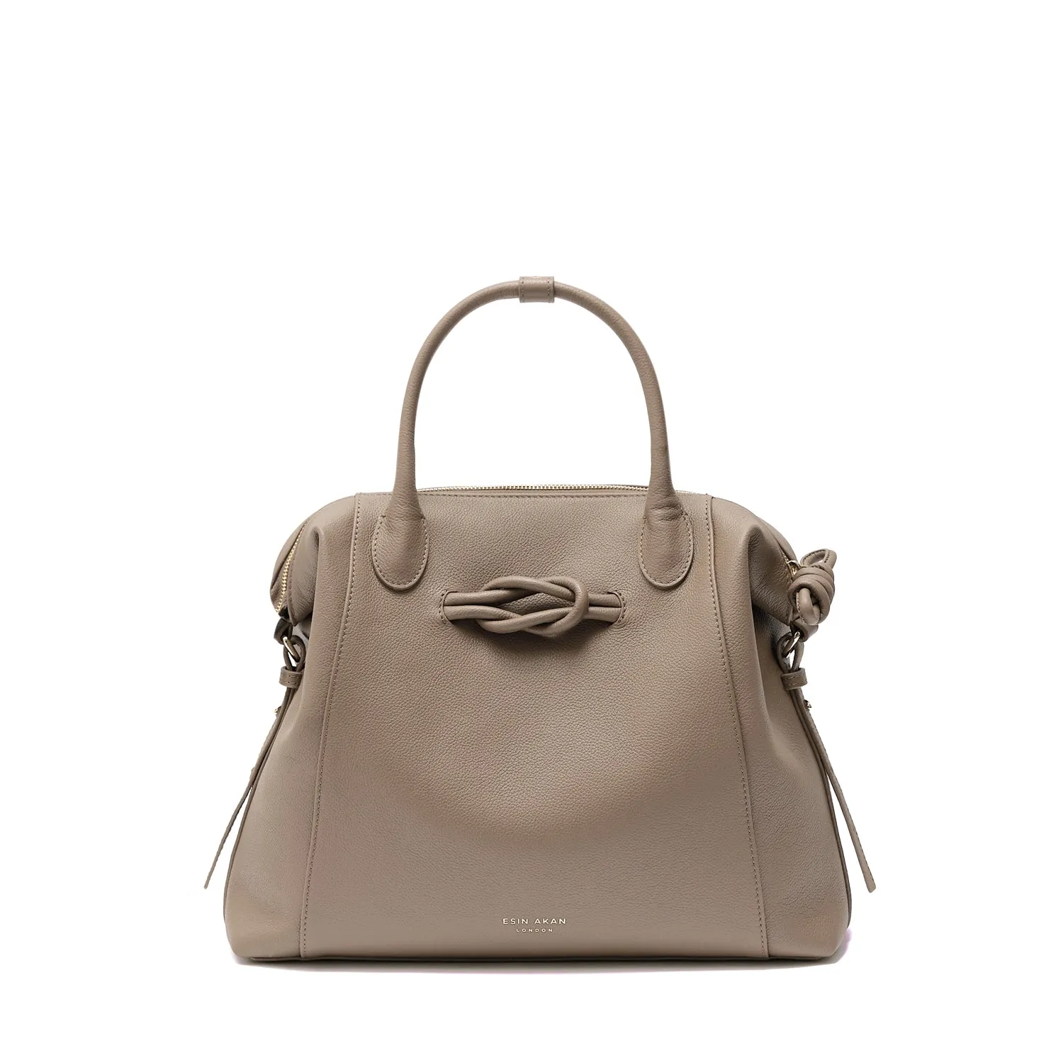 Wimbledon Leather Backpack Tote, Oatmilk