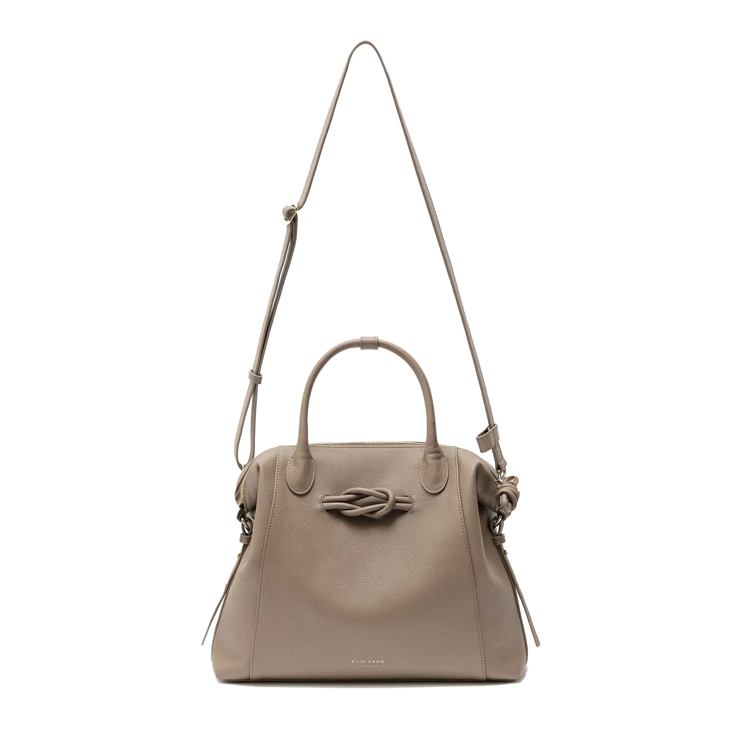 Wimbledon Leather Backpack Tote, Oatmilk