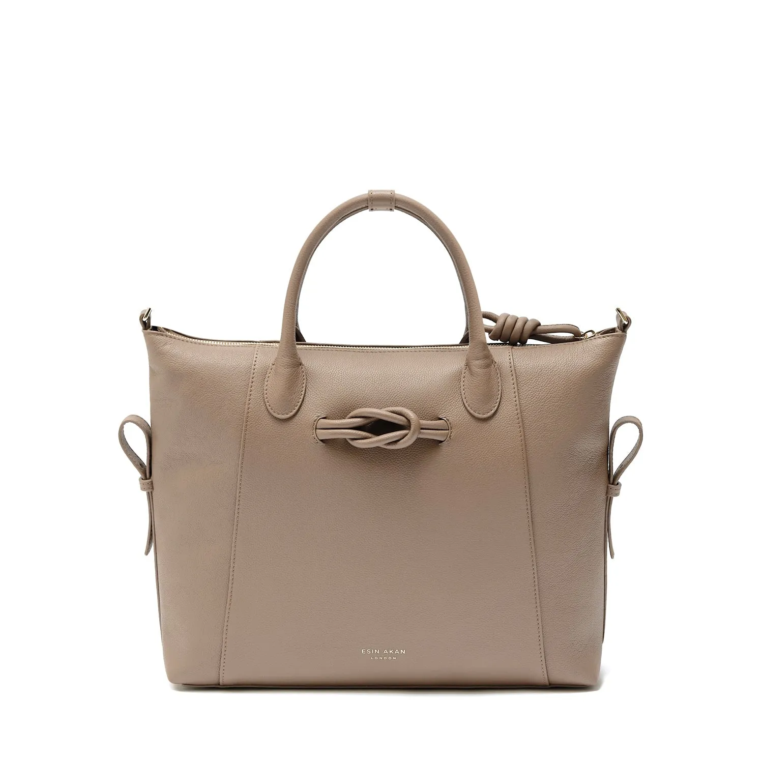 Wimbledon Leather Backpack Tote, Oatmilk