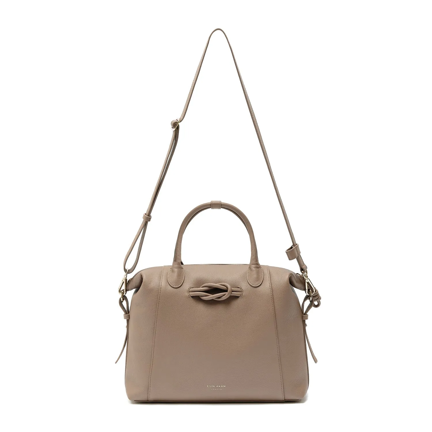 Wimbledon Leather Backpack Tote, Oatmilk
