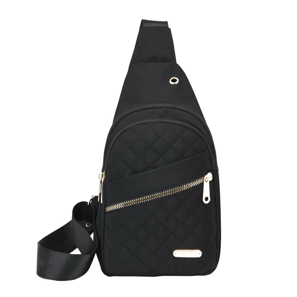 Women Chest Bag Sling Bag Crossbody Bag Shoulder Bag Black
