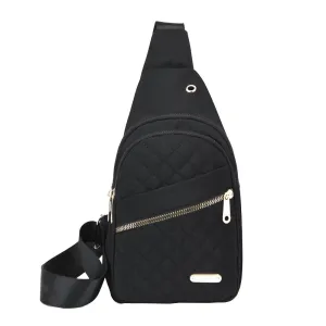 Women Chest Bag Sling Bag Crossbody Bag Shoulder Bag Black