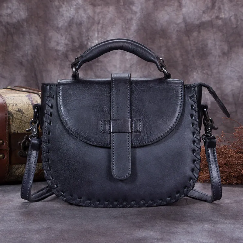 Womens Brown Leather Crossbody Bags Small Shoulder Bag for Women