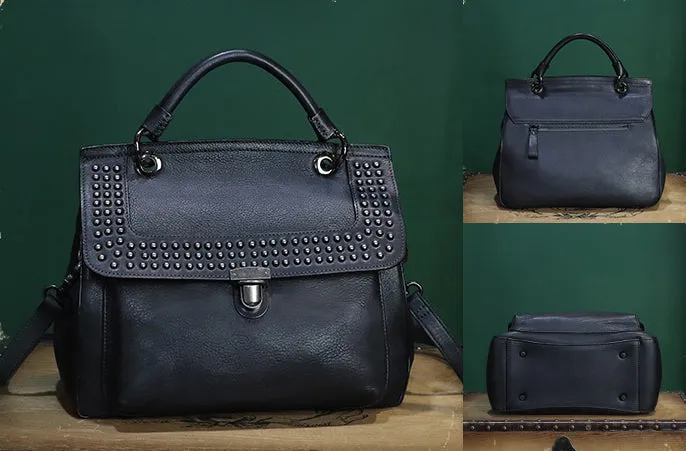 Womens Everyday Handbag Brown Leather Crossbody Bag