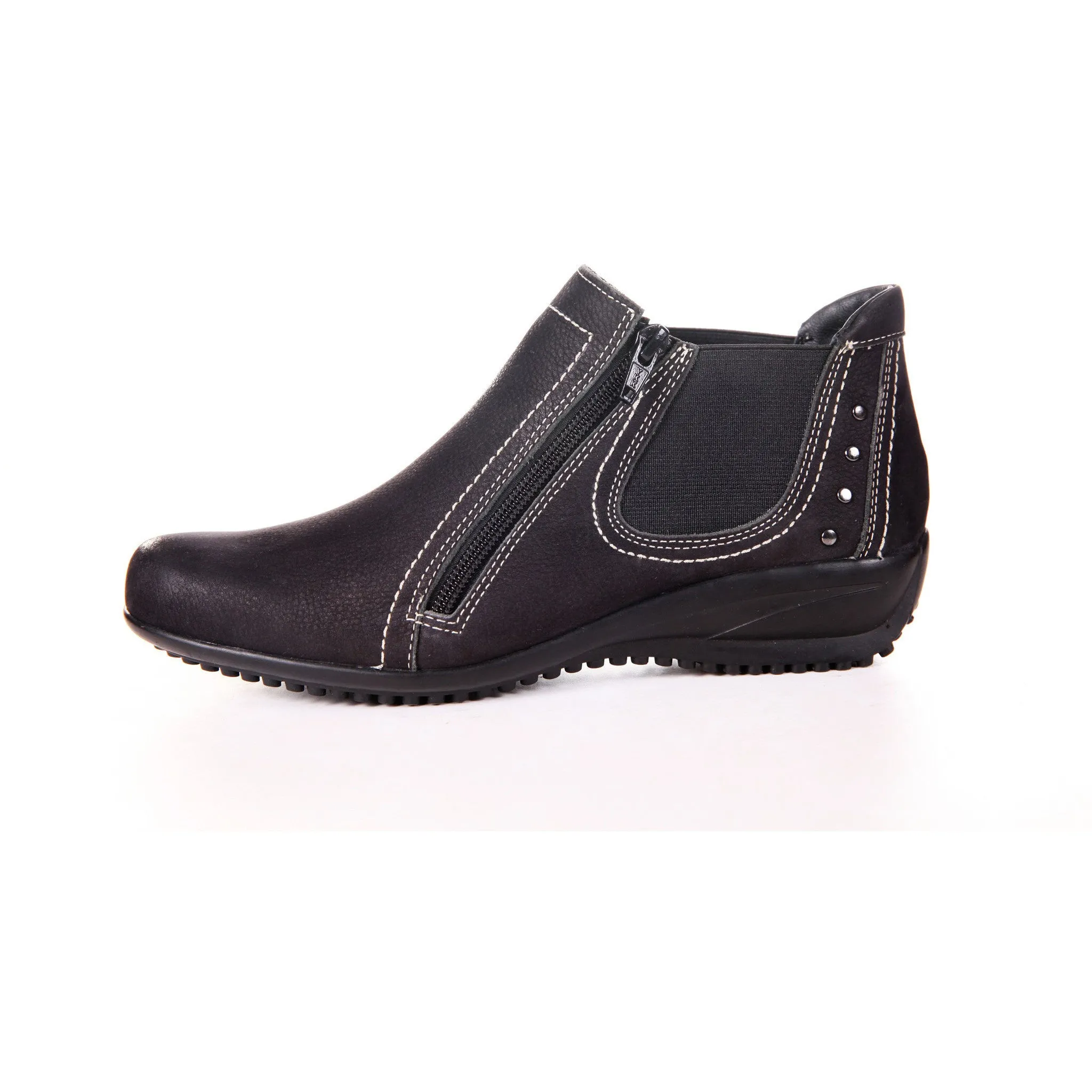 Women's Nubuck Samia Original Leather Black Boots by ENAAF #CRSC2009BLK