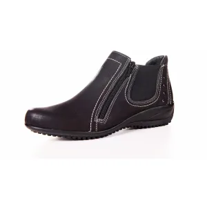 Women's Nubuck Samia Original Leather Black Boots by ENAAF #CRSC2009BLK