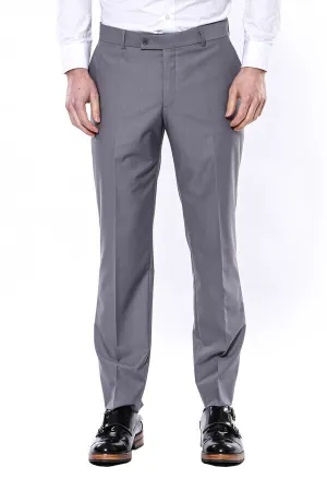 WSS Plain Grey Men Trousers  - Singen