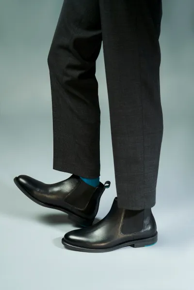 Yago Gusset Dress Shoes - Black